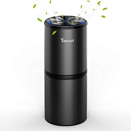 Tdbest 空気清浄機 車 車載空気清浄機 イオン発生器 エアクリーナー 除菌消臭 花粉 アレル物質対策 静音 Usbケーブル付き ブラック