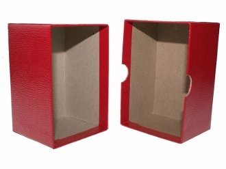 Red Guardhouse Single Row Slab or Crown Coin Box 4.5x2.63x2.55