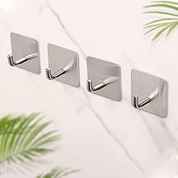 Budding Joy Adhesive Hooks Heavy Duty Stick on Wall