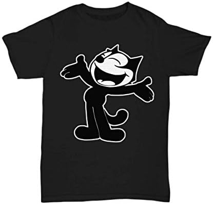 Felix The Cat Black T Shirt Great Funny Animal Cartoon Gift - Unisex Tee