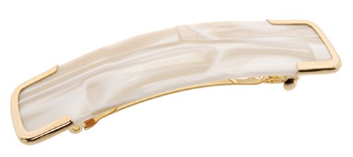 France Luxe Lexi Squared Barrette - Alba/gold