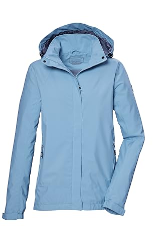 Killtec Mujer Chaqueta funcional/outdoor impermeable con capucha desmontable KOS 51 WMN JCKT, bali blau, 50, 42805-000