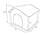 Soft-Sided Brick Pet House & Mat,Lotus.flower Portable Indoor Pet Bed Dog House Soft Warm and Comfortable Cat Dog Sweet Room (Multicolor)