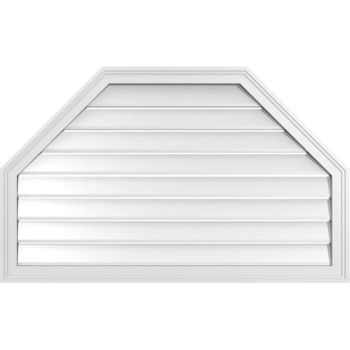 42"W x 26"H Octagonal Top Surface Mount Signature Urethane Gable Vent: Function…