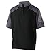 Holloway Raider Pullover Cage Jacket - Weather-Resistant Quarter Zip Athletic Wear with Sleeve Pocket