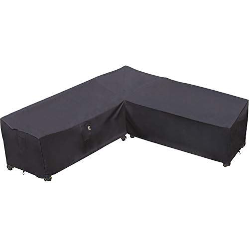 Heavy Duty Outdoor Sectional Sofa Cover, 100"x100" Waterproof 600D