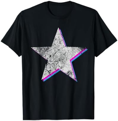 Amazon.com: Y2K Star On Front Black and Pink Mcbling Aesthetic 