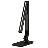 ToJane 5-Level Dimmable LED Desk Lamp with Touch-Sensitive Control Panel / Flexible Rotation / USB Charging Port (Work lamp/Office lamp/Bedroom Lamp, High Luminance, Eye-Care & Low Heat Lamp, 10W, Black)