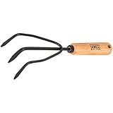AMES 2446300 Tempered Steel Hand Cultivator with Wood Handle, 11-Inch