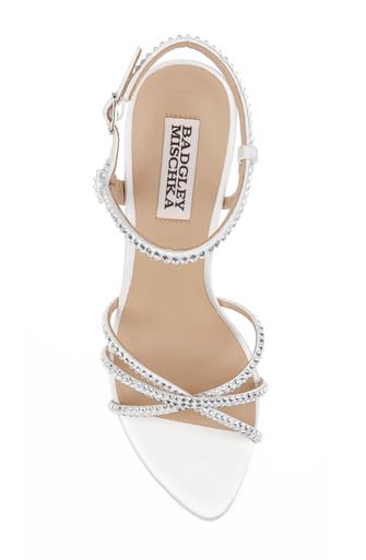 BADGLEY MISCHKA WOMEN’S JULIETTA HEELED SANDAL, BLACK, 9.5