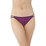 Vanity Fair Women's Illumination Body Shine String Bikini Panty 18108, Tuesday Tango Print, X-Large/8