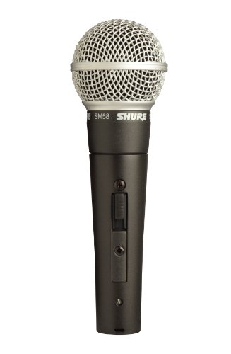 Shure SM58 Pro XLR Dynamic Microphone with On/Off Switch - Professional Studio & Live Performance Cardioid Mic for Vocals, Podcasting, and Recording (SM58S)
