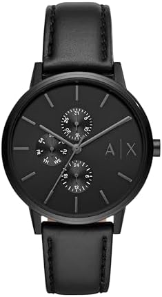 Amazon.com: A|X Armani Exchange Men's Watch, Three-Hand Black