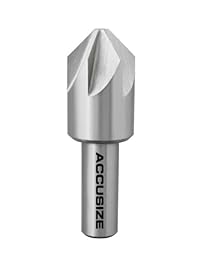 AccusizeTools   6 brocas HSS para tornillos con cabeza embutida. 8 unidades juego, 82 puntos de grado convencional. Precisión de lectura de terreno. N.° 0206 1018