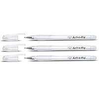 Fine Point White Gel Pen For Artists With Archival Ink Fine Tip Sketching Pens Drawing Illustration (3, White)