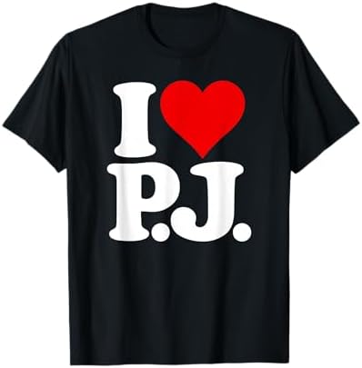 Amazon.com: I LOVE HEART J.P. JP J P INITIALS MONOGRAM NAME T