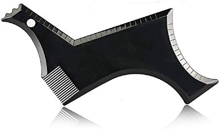 PAPWOO Beard Shaper Beard Shaping Tool Beard Liner Styling Comb Template DIY Design Your Beard Facial Hair Works With Beard Razor Trimmers Gift For Man For Line Up & Edging & Style (5)
