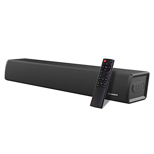 TV Sound Bar with Builtin Subwoofer, 2.0 Channel Sound bar with Wired