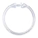 SlipX Solutions Clear Premium Plastic Shower Rings Provide Effortless Gliding on Standard Shower Rods (Set of 12, Easy Snap Closure, BPA-Free Plastic)
