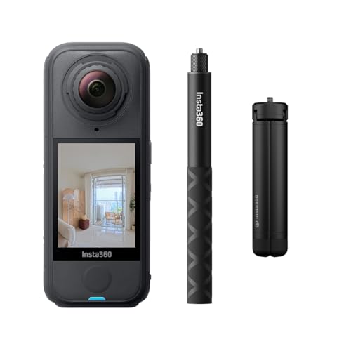Insta360 X4 Air Virtuelle Touren-Bundle – 29 MP 360°-HDR-Fotos, Unsichtbarer Selfie-Stick + Stativ, 2010 mAh Akku