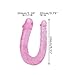 Double-Ended Dildo Waterproof Jelly Double Dongs Realistic Dildo Penis Cock Anal Butt Plug Prostate Massager G-Spot Stimulation Adult Sex Toys for Women Men