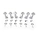 Wilkinson 3R3L E-Z-LOK Guitar Tuners Machine Heads Tuning Pegs Keys Set for Electric or Acoustic Guitar, Chrome