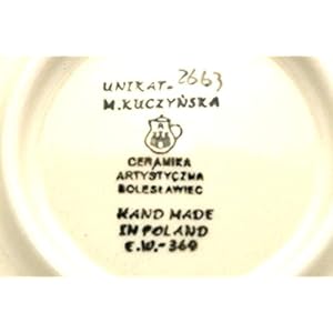 Polish Pottery Plate – Salad/Dessert (7 3/4″) – Unikat Signature U2663
