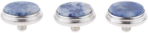 Lheng Inlay Dark Blue Shell Trumpet Finger Buttons Brass Instrument Parts 3Pcs