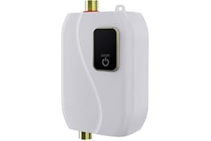 BINGOX Tankless Electric Water Heater 110V 3000W, Instant Hot Water System with LED Digital Display, Compact On Demand Under Sink Heater for Kitchen Bathroom RV