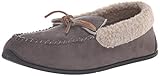 Deer Stags Men's Campfire Indoor Outdoor S.U.P.R.O. Sock Slipper, Charcoal, 9 Medium US