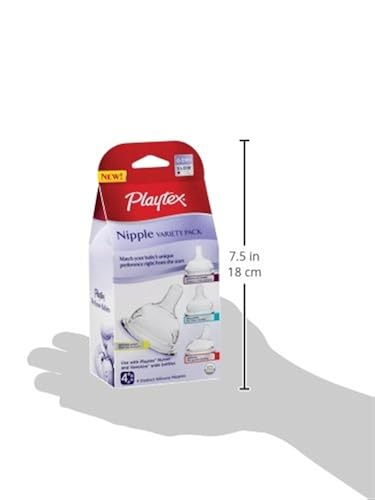 Playtex Nipple Variety Kit, Slow Flow, 4-Count in Kenya Whizz