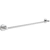 Grohe 40366001 Essentials Metal 26.38-in. Towel-Bar, 25', Starlight Chrome