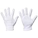 Meta-U Wholesale White Soft 100% Cotton Work/Lining Glove (2 pairs high quality)