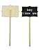 Mini Chalkboard Signs with Stand Set Erasable Wood Rectangle Message Board Signs Pack of 10 by MoArmor