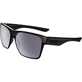 Oakley Men's Two Face Xl Square Sunglasses, Steel with Grey, 59 mm