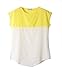 Women's Big Yards Chiffon Color Stitching Loose Short Sleeves T-shirt