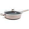 GreenPan Cambridge Healthy Ceramic Non-Stick 28 cm/4.2 Litre Sauté Pan with Lid, PFAS-Free, Induction, Dishwasher Safe…