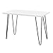 Ameriwood Home Owen Retro Computer Desk, White/Black
