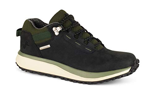 Forsake Range Low - Women's Waterproof Leather Approach Sneaker (10 B(M), Black/Olive)