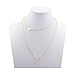 Boosic Multi Layer Necklace Metal Dove Bar Pendant Choker Necklace for Women