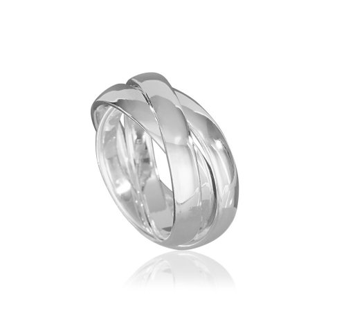 VINANI Damen 3er Ring Silber 925 Rund  Gr: 52 R3R52
