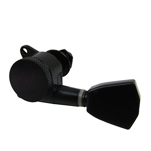IKN 3L3R Auto Locking Electric Acoustic Guitar Machine Heads Tuning Pegs Keys, Black