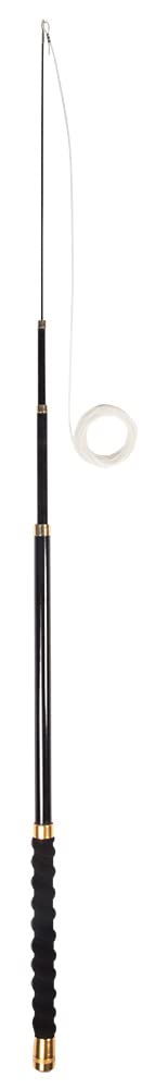 PFIFF 102766 'Wave' Telescopic Lunge Whip 300 cm Length Black