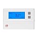 SASWELL Digital Non-Programmable Thermostat,1H/1C, T21STK-0 Digital Heat/Cool Pump Thermostats,24 Volt Single Stage Thermostat for Room White