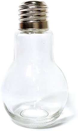 LISRUI Bulb Water Bottle Water Bottle Cute 100/200 Ml Glass Decor Drink