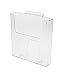 Source One Large Slotwall/Slatwall Clear Magazine Rack Brochure Holder (1 Pack)