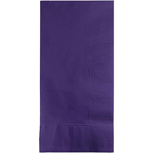 Creative Converting Purlple 50 gorgeous Purple Dinner Napkins for Wedding, Party, Bridal or Baby Shower, Disposable Bulk Supply Quality!