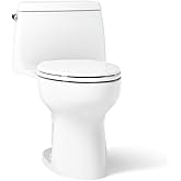 KOHLER 30812-0 Santa Rosa Continuousclean St One-Piece Compact Elongated 1.28 Gpf Toilet