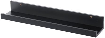 MOSSLANDA Picture Ledge, Black, Length: 55 cm Depth: 12 cm, The picture ledge makes it easy to vary your favourite motifs as often as you like. by MOSSLANDA