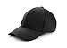 KVMV 6 Panel Faux Suede Leather Classic Adjustable Plain Hat Baseball Cap
